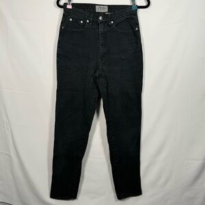 VINTAGE Branded & Classic The Limited‎ Black Stripped Straight Leg Jeans